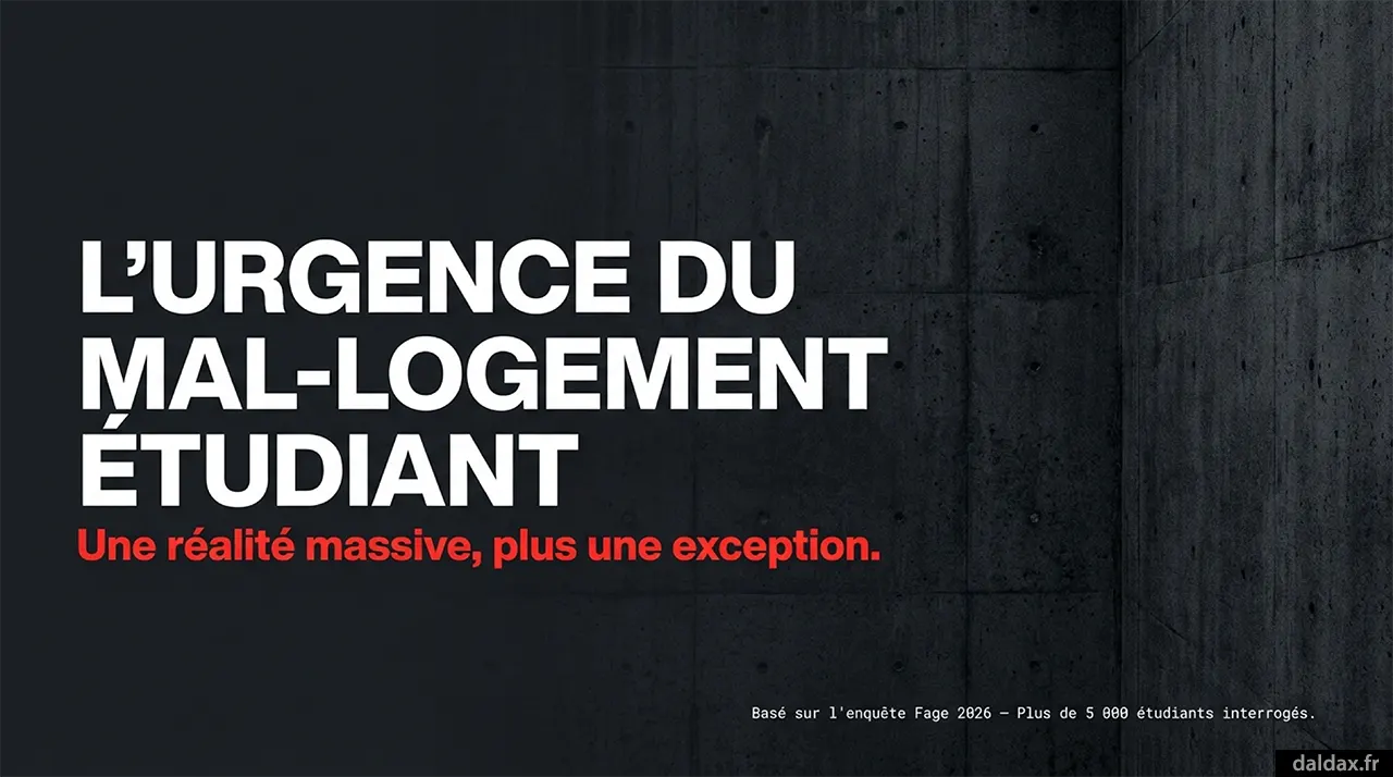L'urgence du mal logement étudiant.