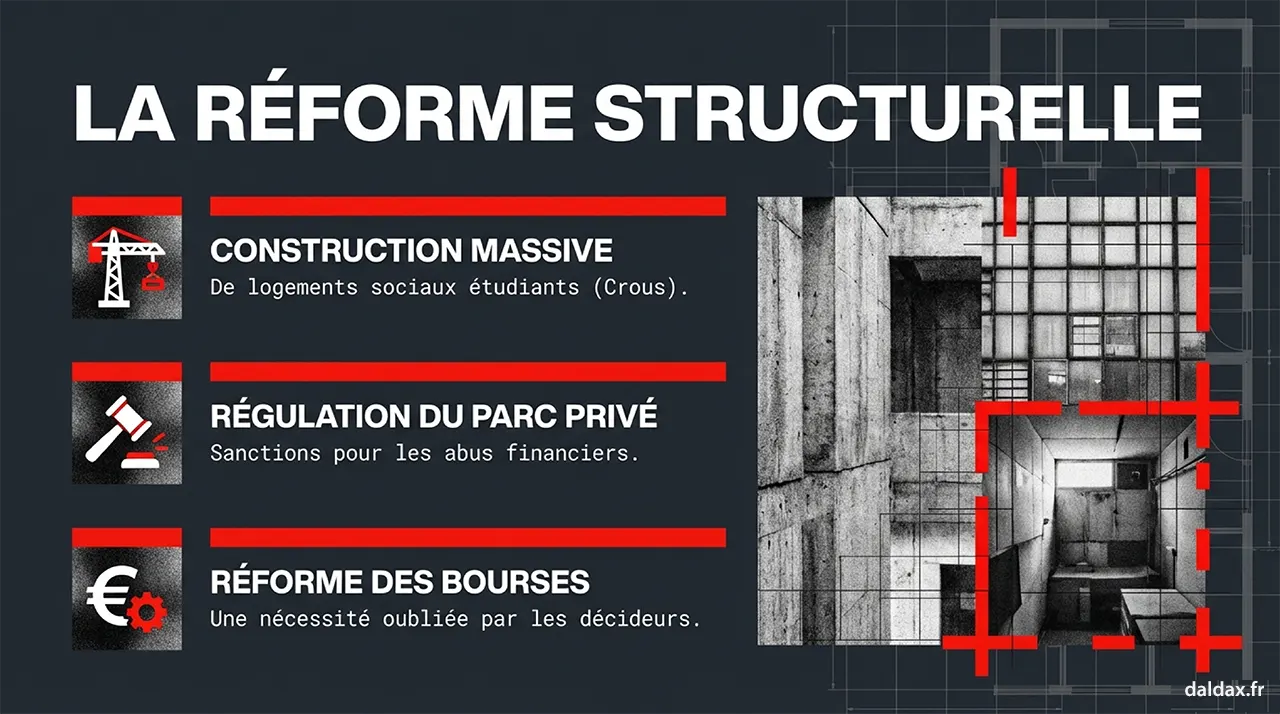 L'urgence du mal logement étudiant.