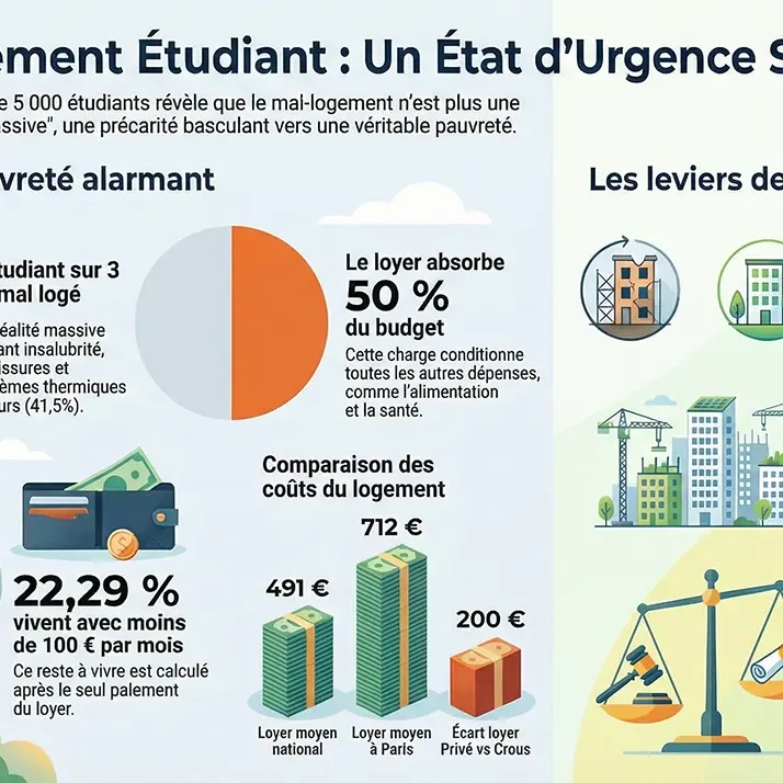 Le mal-logement Étudiants : un état d'urgence sociale.