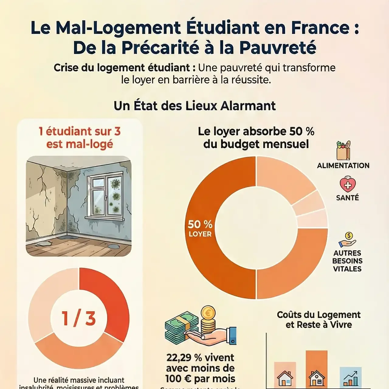 Logement étudiant : ce n'est plus une « galère » mais une crise de pauvreté massive.